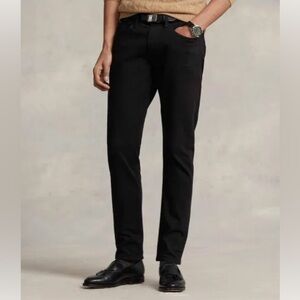 Polo Ralph Lauren Men’s The Varick Slim Straight Black Jeans, Size 33x30
